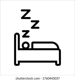 Sleeping icon design on white background