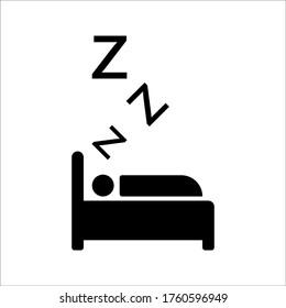 Sleeping icon design on white background