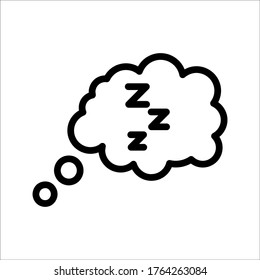 Sleeping icon design on white background