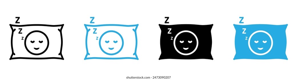 Sleeping Icon Ideal for Sleep and Relaxation Themes