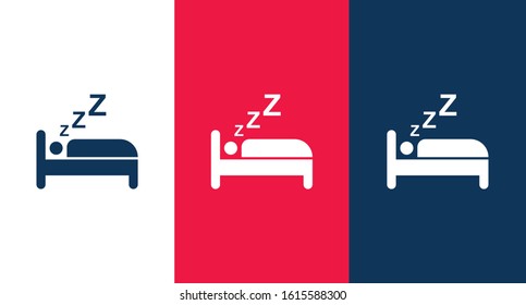 Sleeping icon illustration isolated vector sign symbol