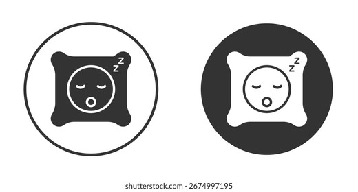 Pictograma do ícone de repouso. Ilustração de contorno de vetor isolada em fundo branco.