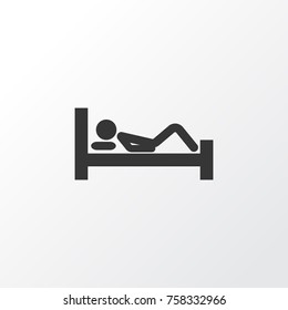 Sleeping Icon Symbol. Premium Quality Isolated Bedtime Element In Trendy Style.