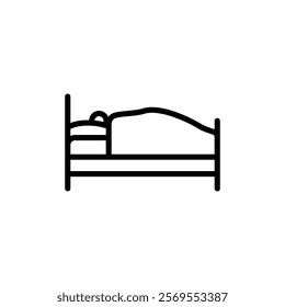 Sleeping icon Thin vector set