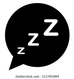 sleeping icon in trendy flat style on white background. sleeping symbol for your web site design, logo, app, UI. 