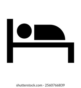 Sleeping icon. Vector illustration graphic design