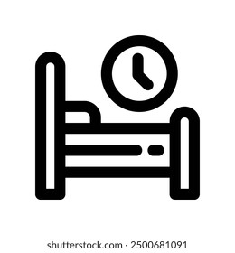 sleeping icon. vector line icon for your website, mobile, presentation, and logo design.