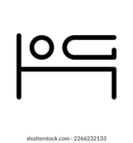 Sleeping Icon Vector Symbol Design Illustration