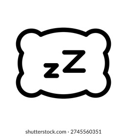 Sleeping Icon Vector Symbol Design Illustration