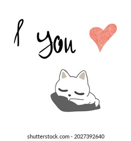 gatito dormido, una postal sobre el amor a los gatos