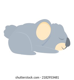 Sleeping koala icon cartoon vector. Cute bear. Australian baby