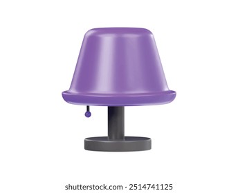 Sleeping lamp icon 3d render illustration