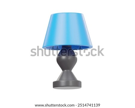 Sleeping lamp icon 3d render illustration
