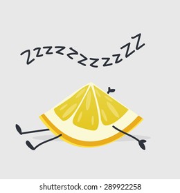 Sleeping Lemon character
