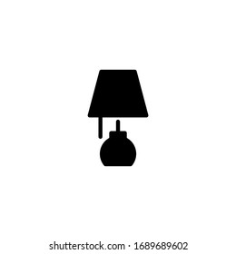 Sleeping light icon symbol in black solid flat design icon isolated on white background