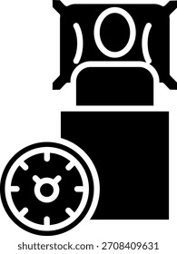 Diseño de icono de Vector de línea de sueño