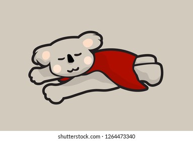 Sleeping Little Koala