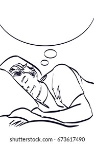 sleeping man art
