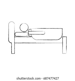 Sleeping man avatar icon