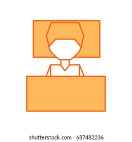 Sleeping man avatar icon