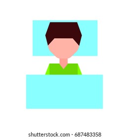 Sleeping man avatar icon