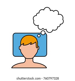 Sleeping man avatar icon