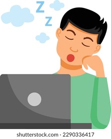 diseño vectorial de icono de dormir