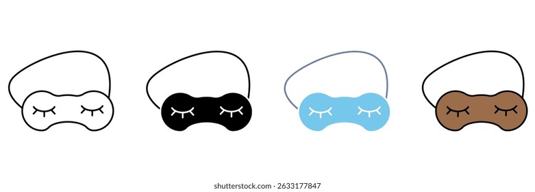 SLEEPING MASK concept line icon. Simple element illustration.