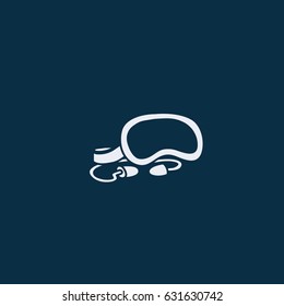 Sleeping mask icon 