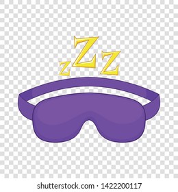 Sleeping mask icon. Cartoon illustration of sleeping mask vector icon for web