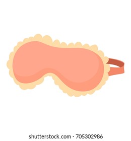 Sleeping mask icon. Cartoon illustration of sleeping mask vector icon for web