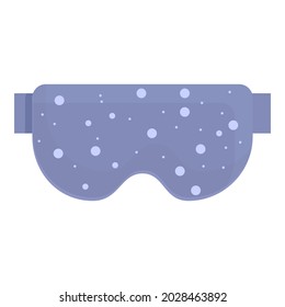 Vector de caricatura de icono de máscara de sueño. Ojo dormido. Ceguera nocturna