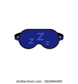 Sleeping mask icon design in flat style. Isolated. Vector illustration.