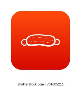 Sleeping mask icon digital red for any design isolated on white vector illustration