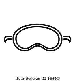 Sleeping mask icon outline vector. Healthy lifestyle. Active life