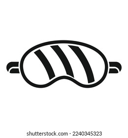 Sleeping mask icon simple vector. Healthy lifestyle. Active life