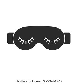 Sleeping mask icon vector illustration flat