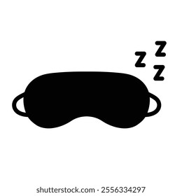 sleeping mask icon vector sleep sign