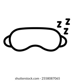 sleeping mask icon vector sleep sign