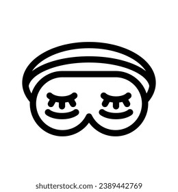 Sleeping Mask Icon Vector Symbol Design Illustration