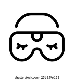 Sleeping Mask Icon Vector Symbol Design Illustration
