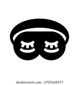 Symbol für Schlafmaske - Vektorsymbol-Entwurfsgrafik