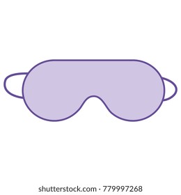 sleeping mask isolated icon
