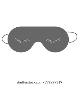 sleeping mask isolated icon