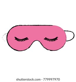 sleeping mask isolated icon