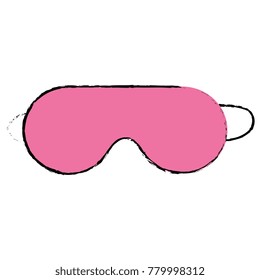 sleeping mask isolated icon