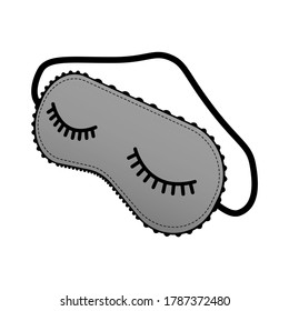 Sleeping mask on a white background