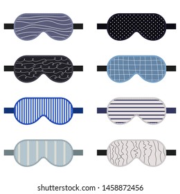 Sleeping mask vector design illustration isolated on white background