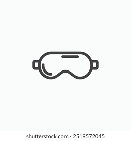 Sleeping masklinesimple icon in line style.