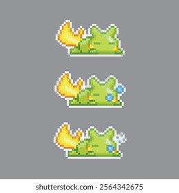 Sleeping monster, pixel art character